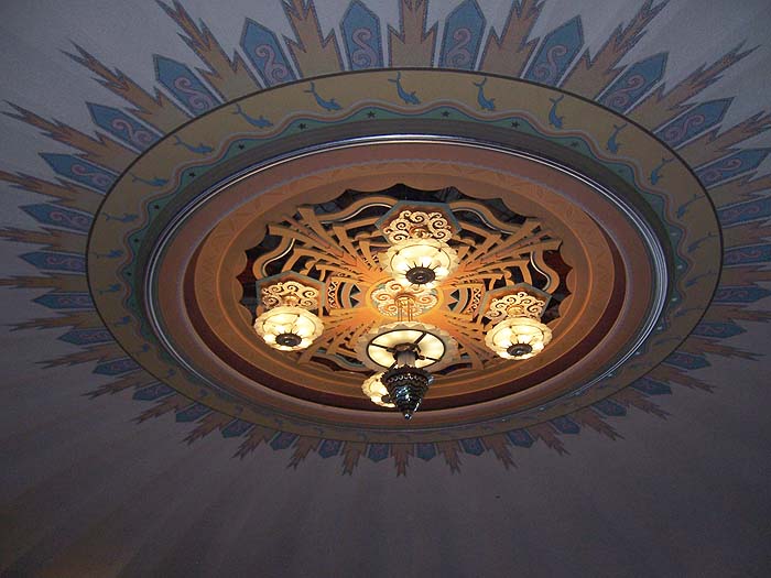 The ballroom chandelier in the Casino.
