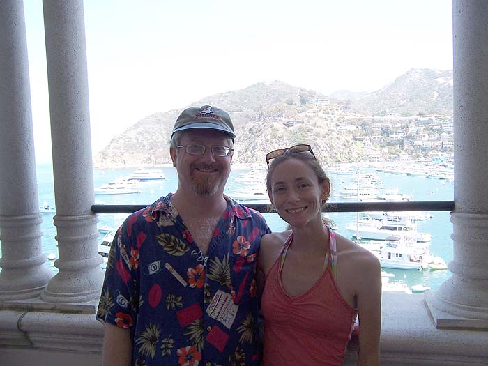 Barb and Jim atop the historic Casino.