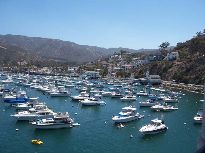 The harbor as seen from the ballroom balcony on the Casino.