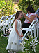 Elizabeth readies for her role as flower girl.
